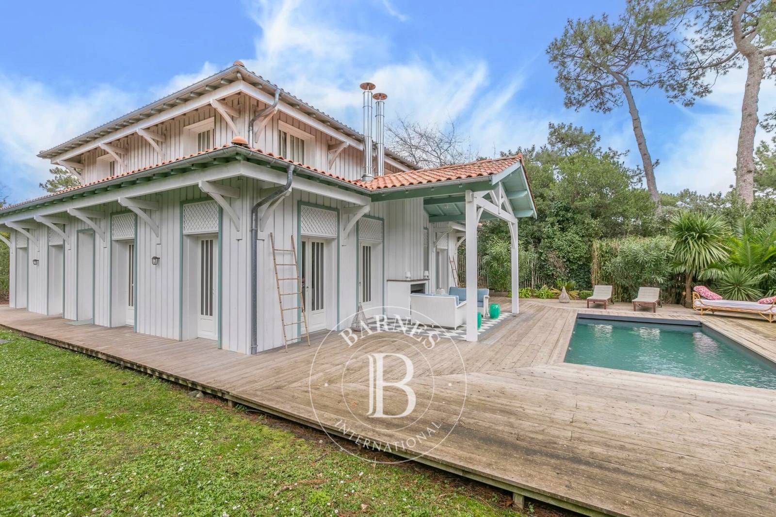 LOCATION SAISONNIÈRE VILLA NANTUCKET, CAP FERRET, VILLA TYPIQUE AVEC PISCINE