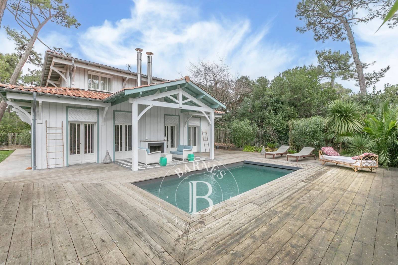 LOCATION SAISONNIÈRE VILLA NANTUCKET, CAP FERRET, VILLA TYPIQUE AVEC PISCINE