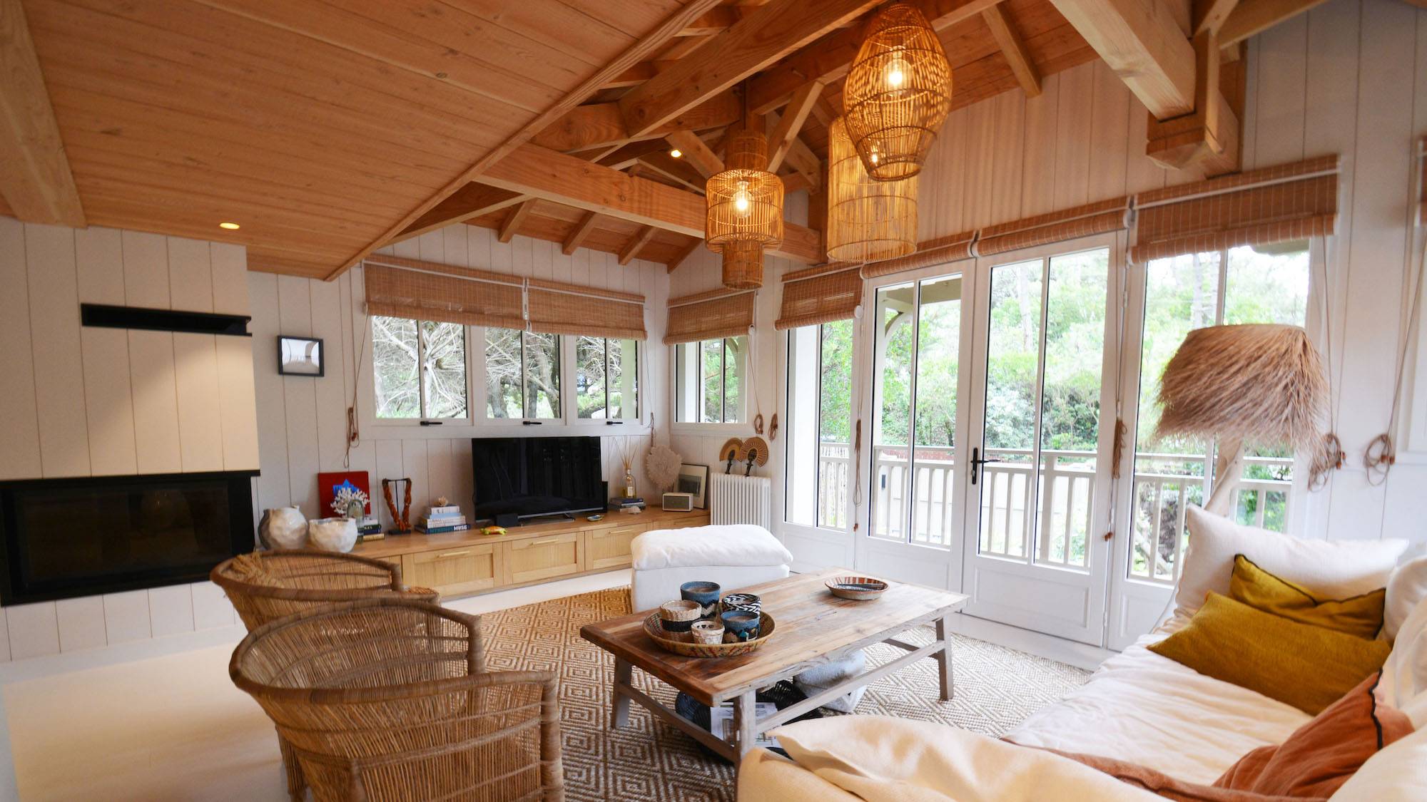 VILLA EN BOIS DE 4 CHAMBRES A LOUER SAISON CAP FERRET