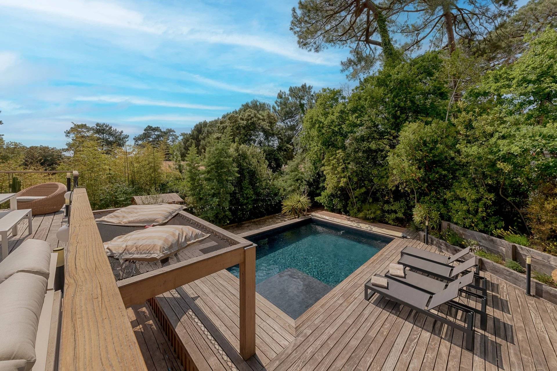 Incroyable villa a louer dans le centre du moulleau avec 4 chambres