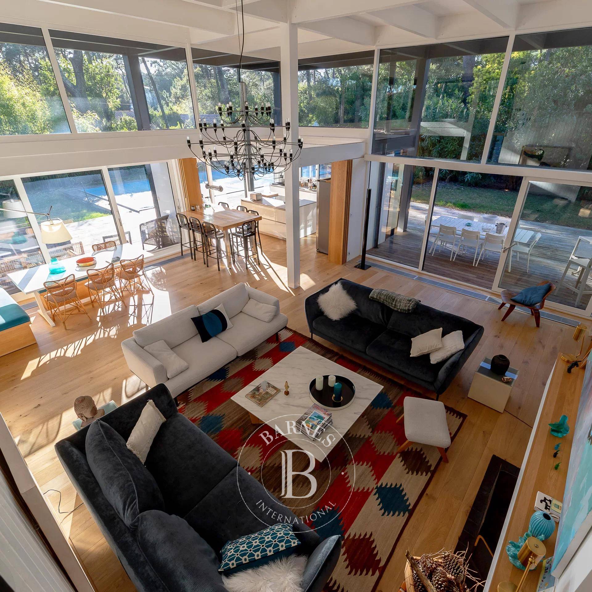 LOCATION VILLA LES MERLES, 10 PERSONNES AVEC PISCINE CHAUFFÉE CAP FERRET LE MIMBEAU