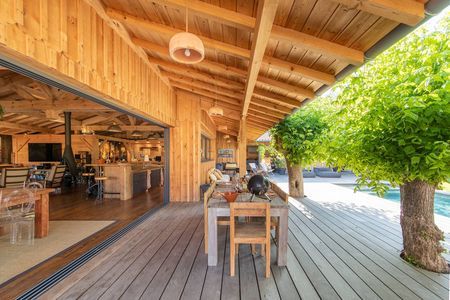 LOCATION VILLA LA TANNERIE, AUX PORTES DU PYLA AVEC PISCINE, POUR 8 PERSONNES