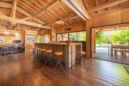 LOCATION VILLA LA TESTE DE BUCH EN BOIS AVEC PISCINE