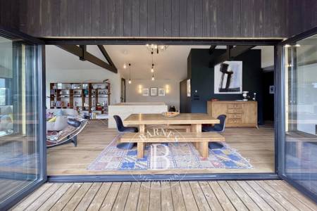VILLA CONTEMPORAINE « OSTRA » EN PREMIÈRE LIGNE ET AVEC VUE SUR LE PORT DE LA TESTE-DE-BUCH – CAPACITÉ 6 PERSONNES