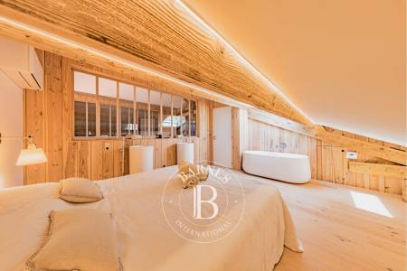Salle à manger avec vue sur le jardin, immobilier de luxe Cap Ferret