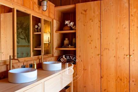 VILLA EN BOIS « PINÈDE » AVEC PISCINE, À PETIT PIQUEY - CAPACITÉ 7 ADULTES ET UN ENFANT