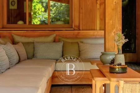 VILLA EN BOIS « PINÈDE » AVEC PISCINE, À PETIT PIQUEY - CAPACITÉ 7 ADULTES ET UN ENFANT