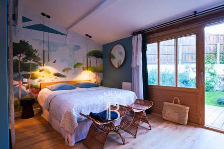 VILLA « GIOVANNA » EN BOIS AVEC PISCINE CHAUFFÉE DANS LE QUARTIER DU MIMBEAU, AU CAP FERRET – CAPACITÉ 10 PERSONNES