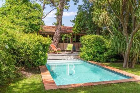 VILLA EN BOIS « QUARTZ » AVEC PISCINE, DANS LE VILLAGE DU CANON (CAP FERRET) - CAPACITÉ 12 PERSONNES