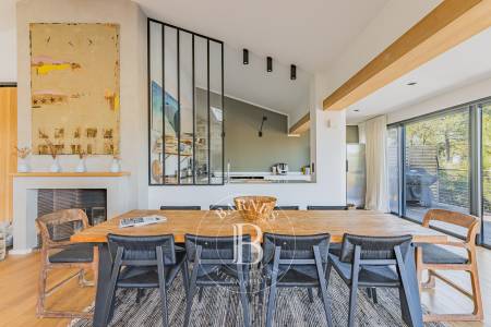 suite parentale avec salle de bains vue Bassin villa Etchani Pyla-sur-Mer immobilier de prestige