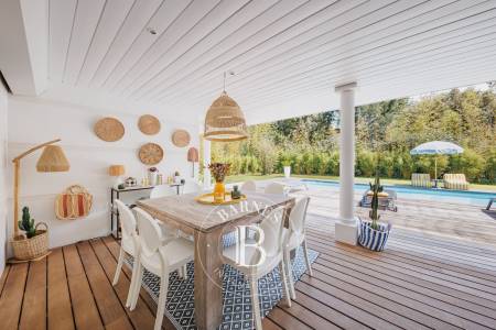 VILLA CONTEMPORAINE « L’OLIVIER » AVEC PISCINE AU CŒUR DU MOULLEAU À ARCACHON – CAPACITÉ 8 PERSONNES