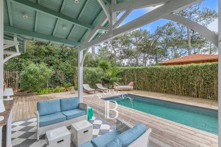 LOCATION SAISONNIÈRE VILLA NANTUCKET, CAP FERRET, VILLA TYPIQUE AVEC PISCINE