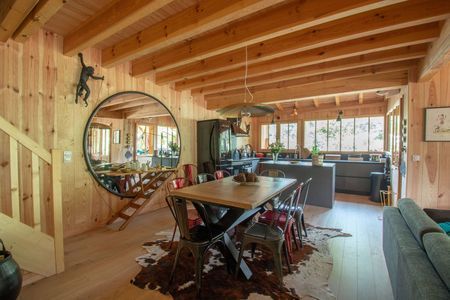 LOCATION SAISONNIÈRE CAP FERRET PROCHE PLAGE DES AMÉRICAINS, VILLA EN BOIS AVEC PISCINE