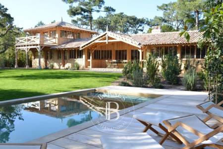 VILLA « COURLIS » AUTHENTIQUE CABANE FERRET CAPIENNE AVEC DÉPENDANCE ET PISCINE, QUARTIER DU PHARE - CAPACITÉ 10 PERSONNES