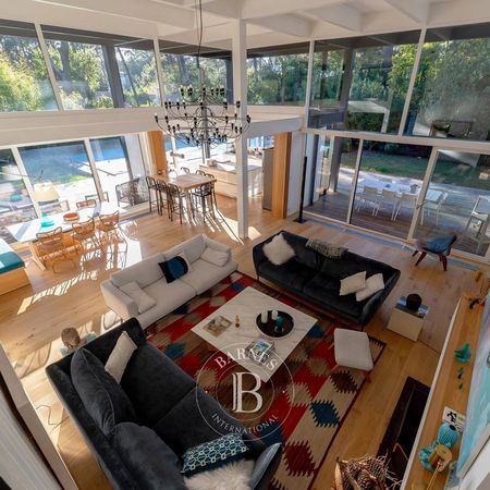 LOCATION VILLA LES MERLES, 10 PERSONNES AVEC PISCINE CHAUFFÉE CAP FERRET LE MIMBEAU