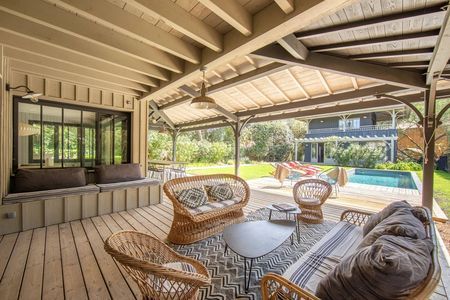 VILLA « LES MOUETTES » COMPOSÉE DE DEUX VILLAS AVEC PISCINE, EN PLEIN CENTRE DU CAP FERRET - CAPACITÉ 12 PERSONNES